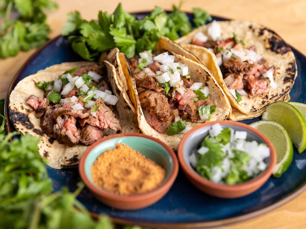 tacos on plate